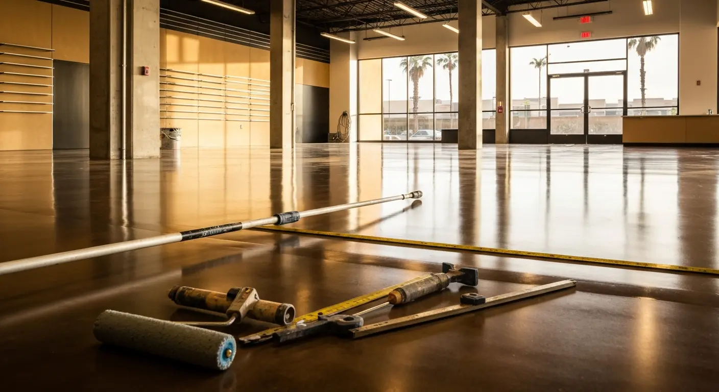 Commercial floor coating