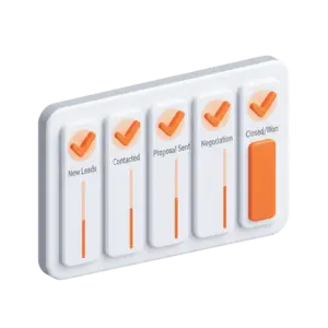 CRM and lead management icon