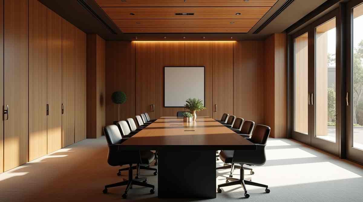 acoustic-treatment-installed-in-high-end-conference-room