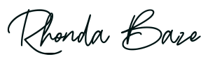 Rhonda Baze signature