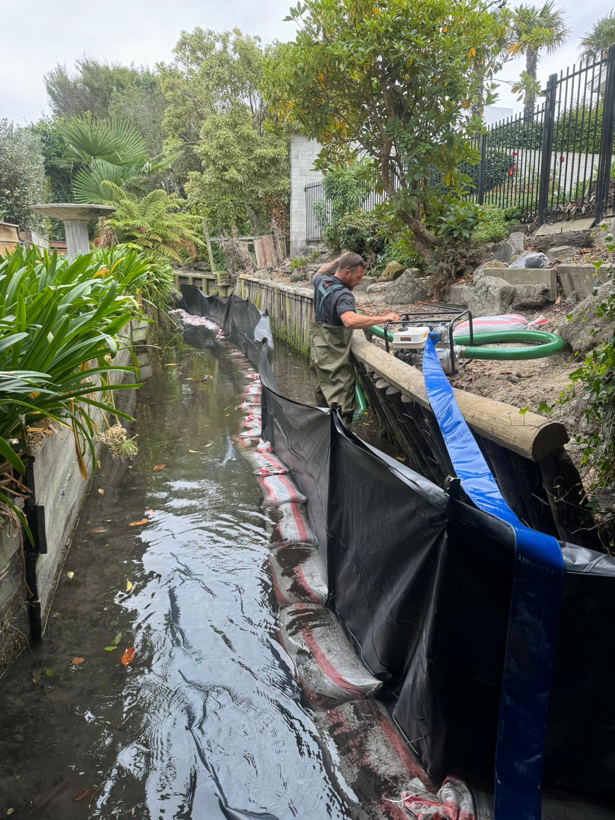 Retaining wall drainage and prep Christchurch