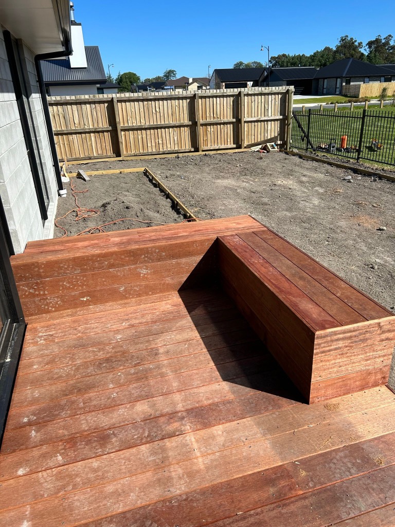 Deck project – boards close-up