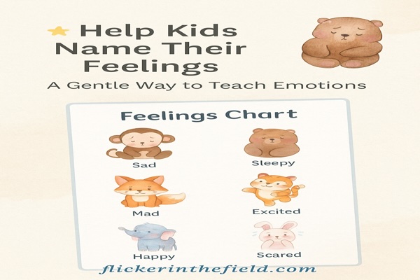 printable feelings chart with different animals expressing feelings/emotions