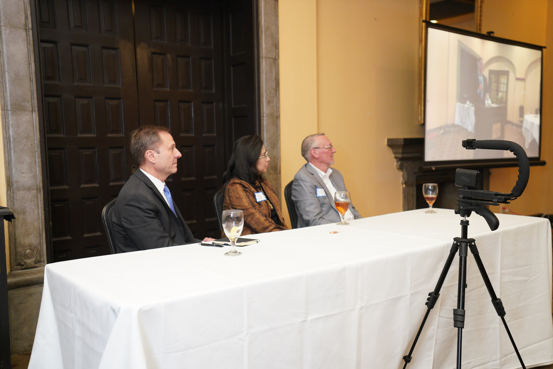 Pictured: (From left to right) Panelists Dr. Cliff Porter, Janice Brewster Martinez, and Bill Cox