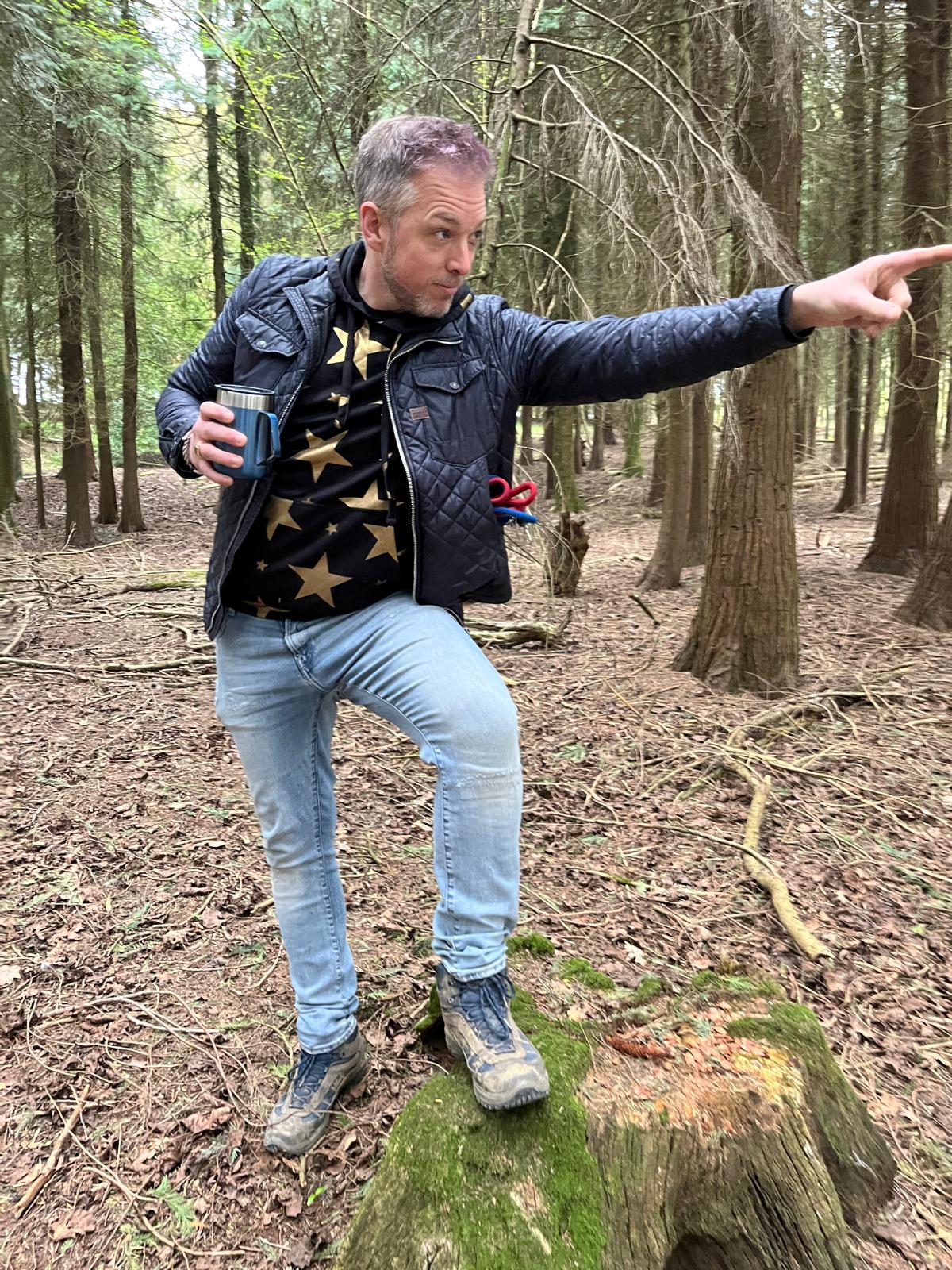 Image of Fraser Nicoll as an adult in the woods to support blog post How to Support Children with ADHD Facing Bullying
