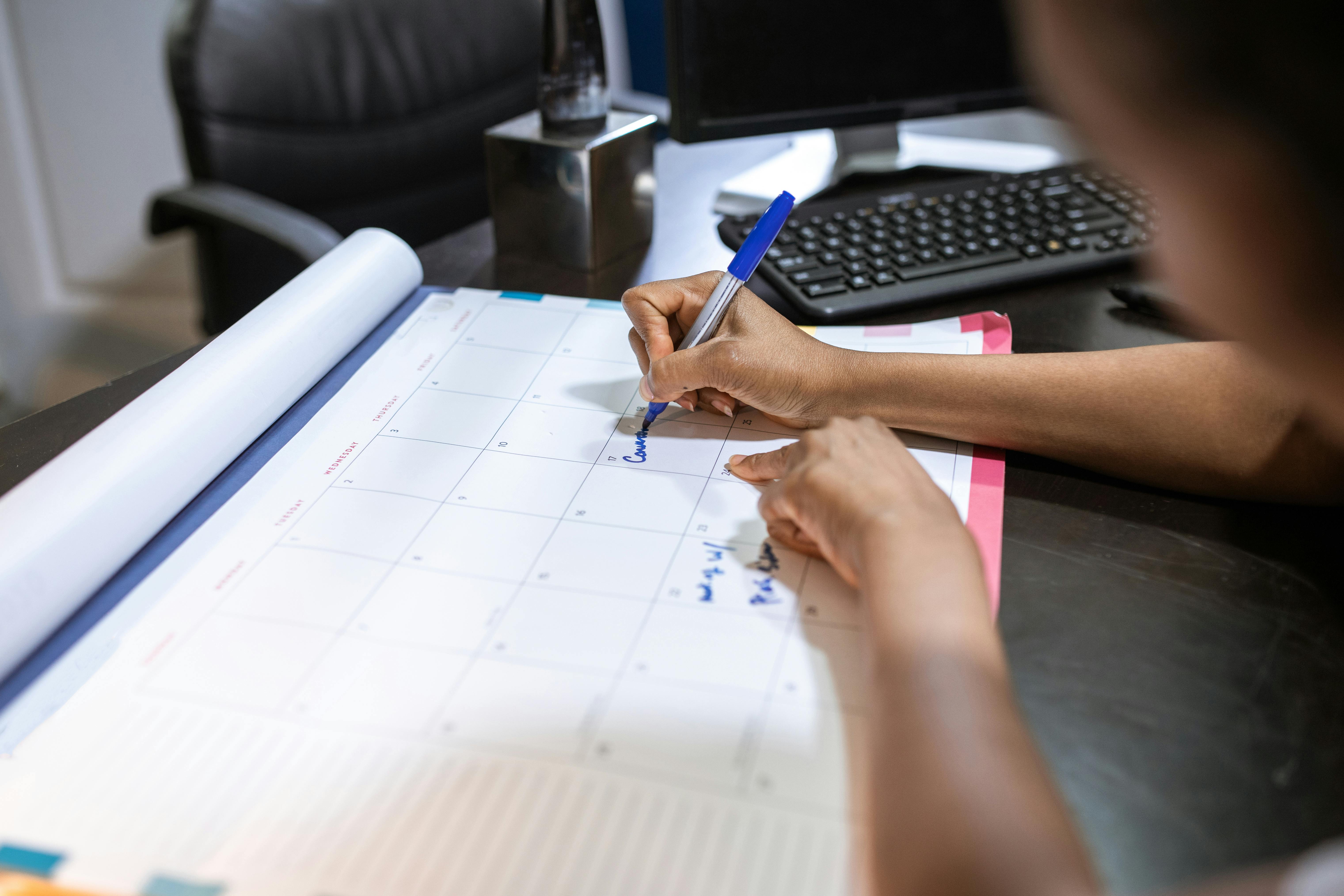 Organised desk with multiple tools to support people for blog post Understanding ADHD, Autism and Aphantasia Connection