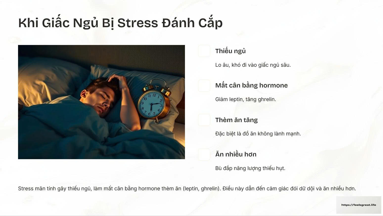 Khi giấc ngủ bị Stress đánh cắp