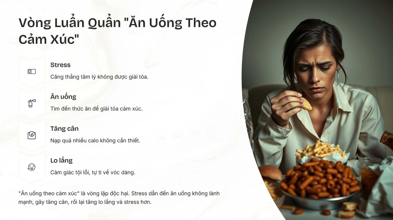 Stress và vòng xoáy Tăng cân!