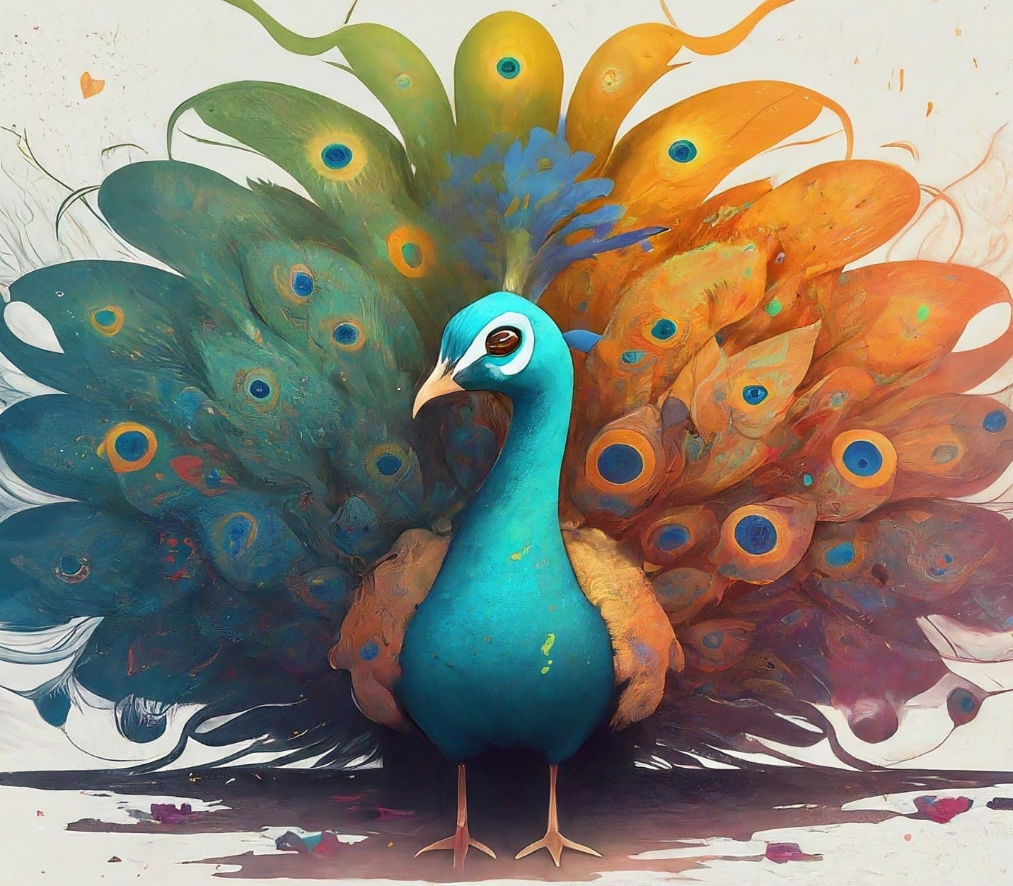 Peacock plume Peacock plume
