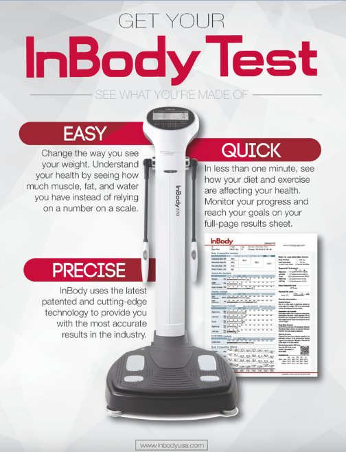 InBody Scan body composition easy fast results