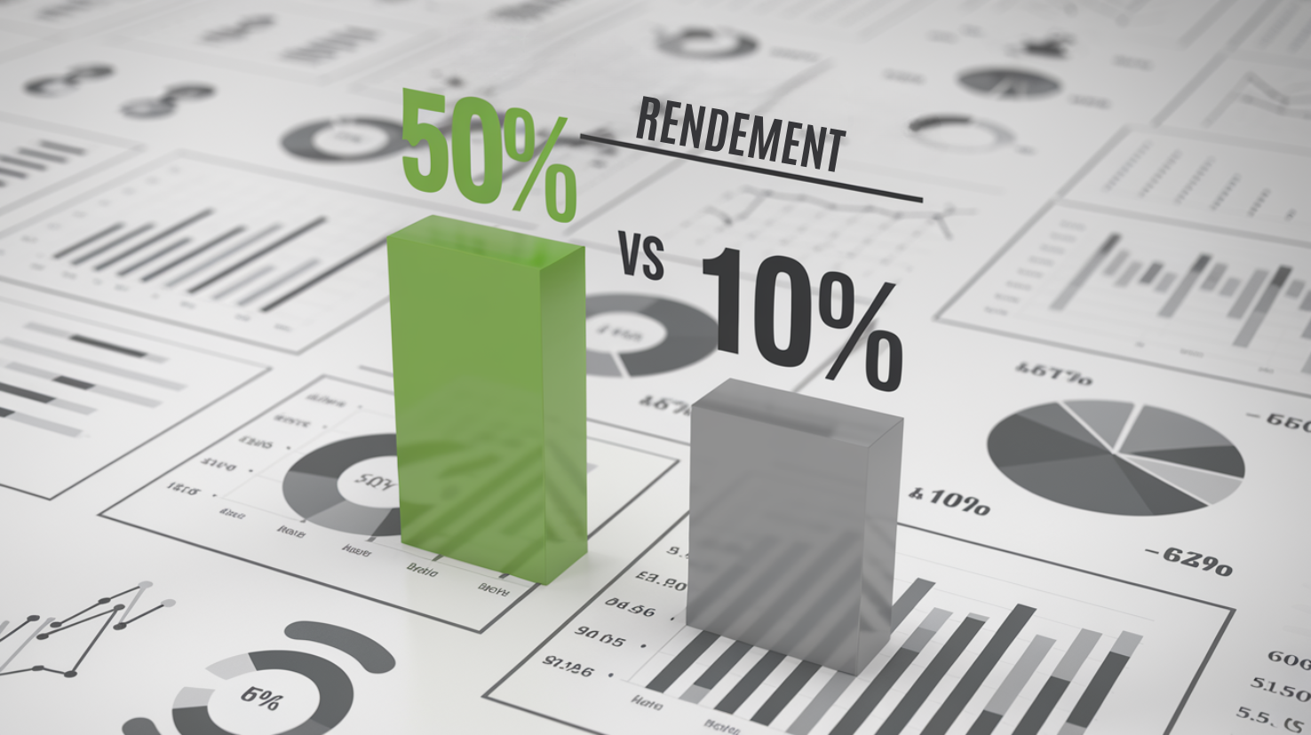50% DE RENDEMENT VS 10% papier 50% DE RENDEMENT VS 10% papier