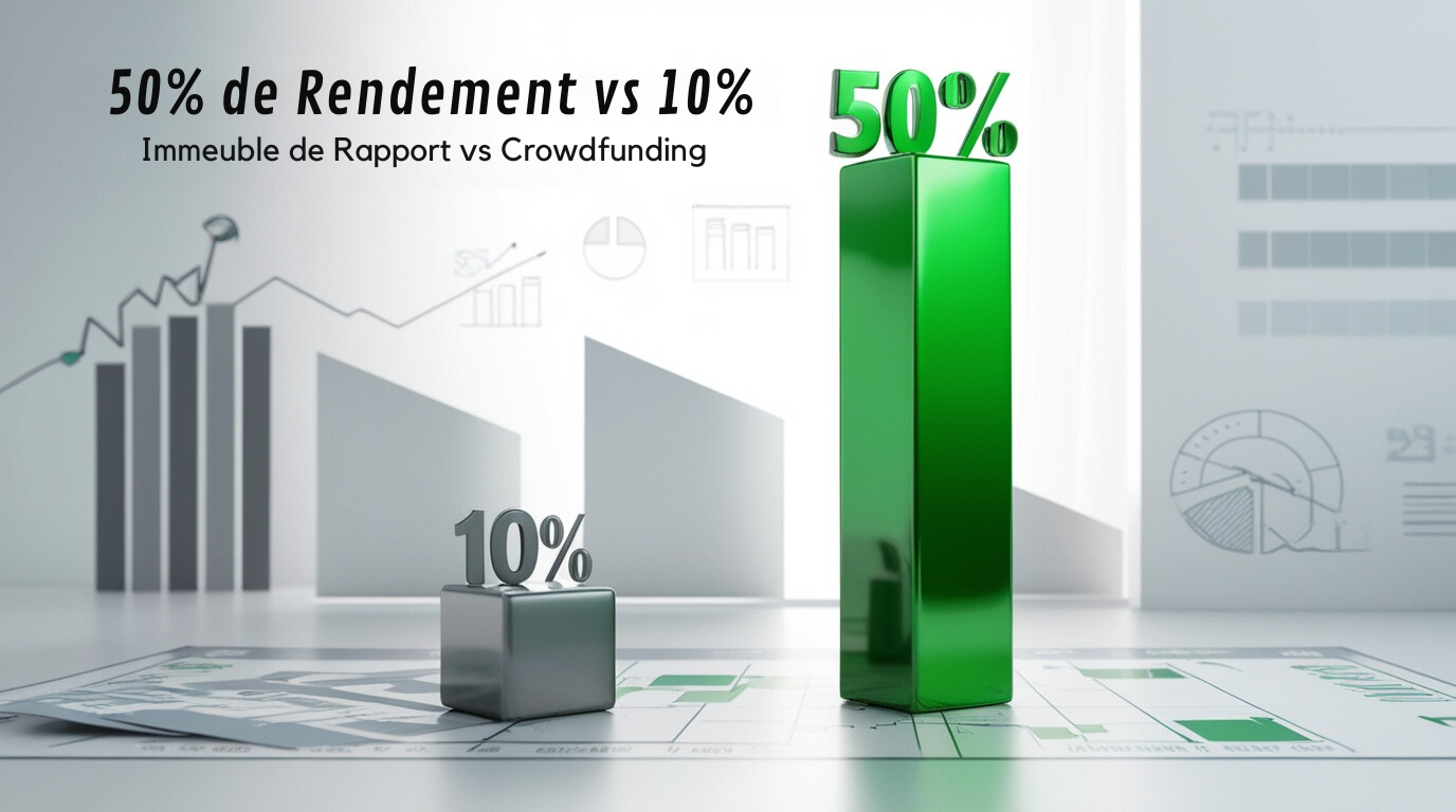 10% crowdfounding vs 50% investissement immobilier 10% crowdfounding vs 50% investissement immobilier