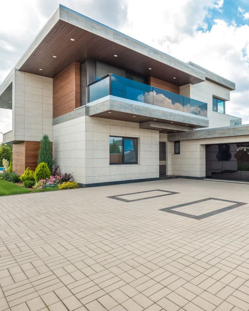 Modern two-story home with sleek design and updated exterior, representing full-service home remodeling in Allen, TX.
