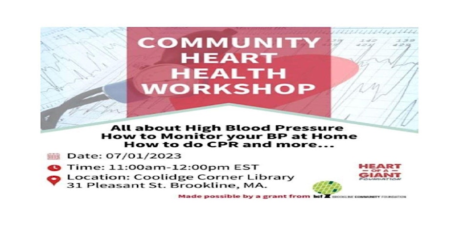 Community Heart Health Workshop: All about High Blood Pressure