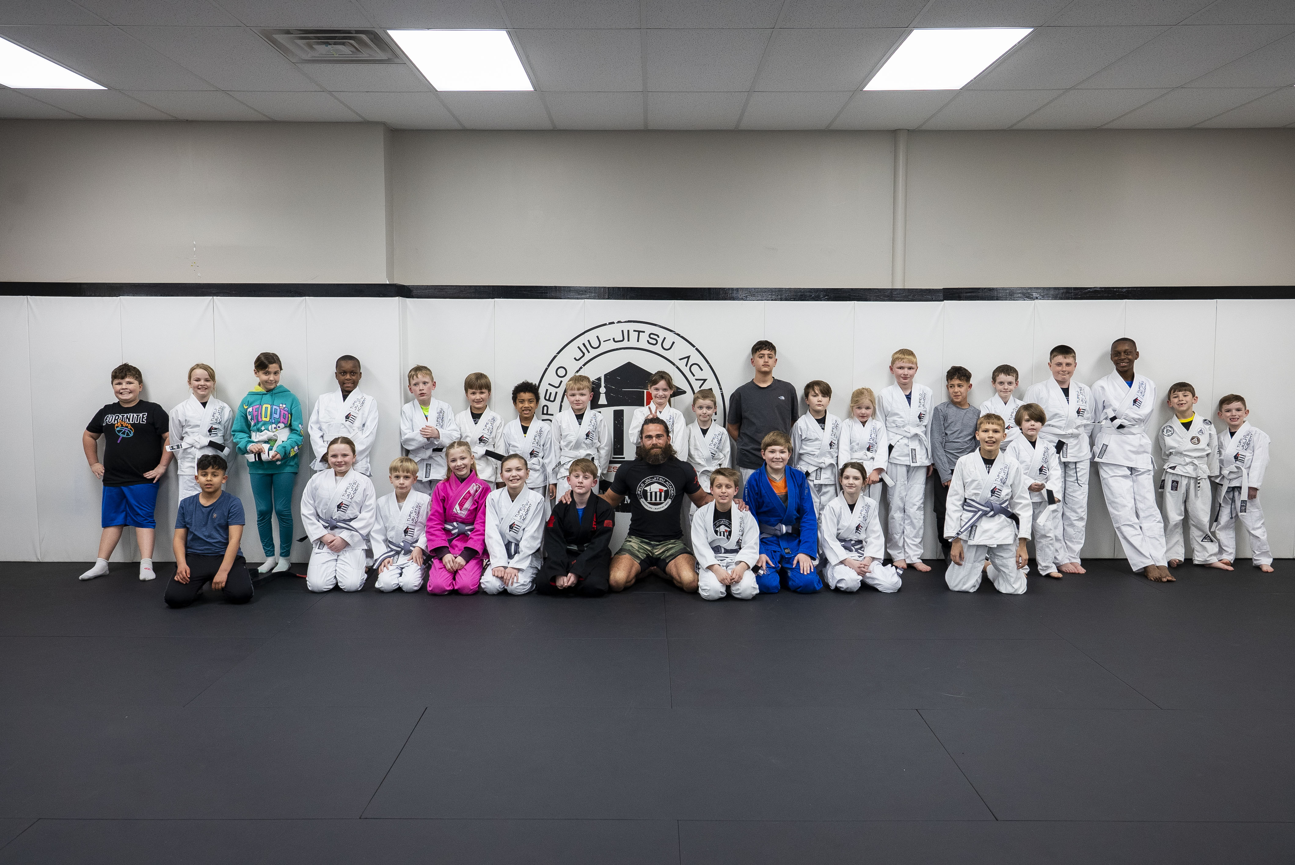 Tupelo Jiu jitsu kids at practice