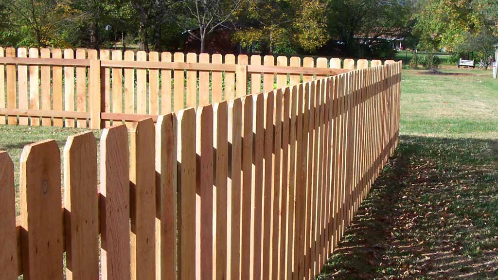 Cedar wood fence 