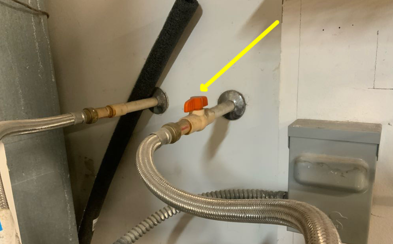 Water Shutoff at Water Heater