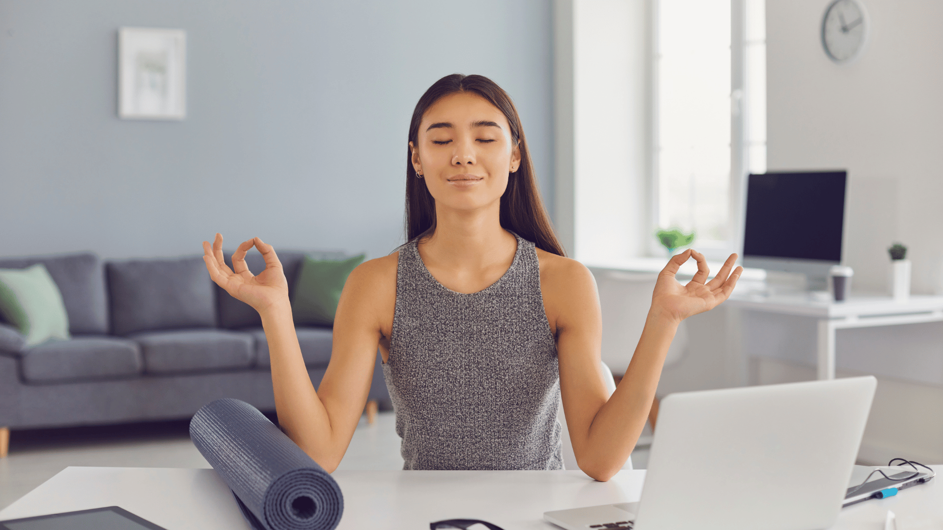 Person meditating Person meditating