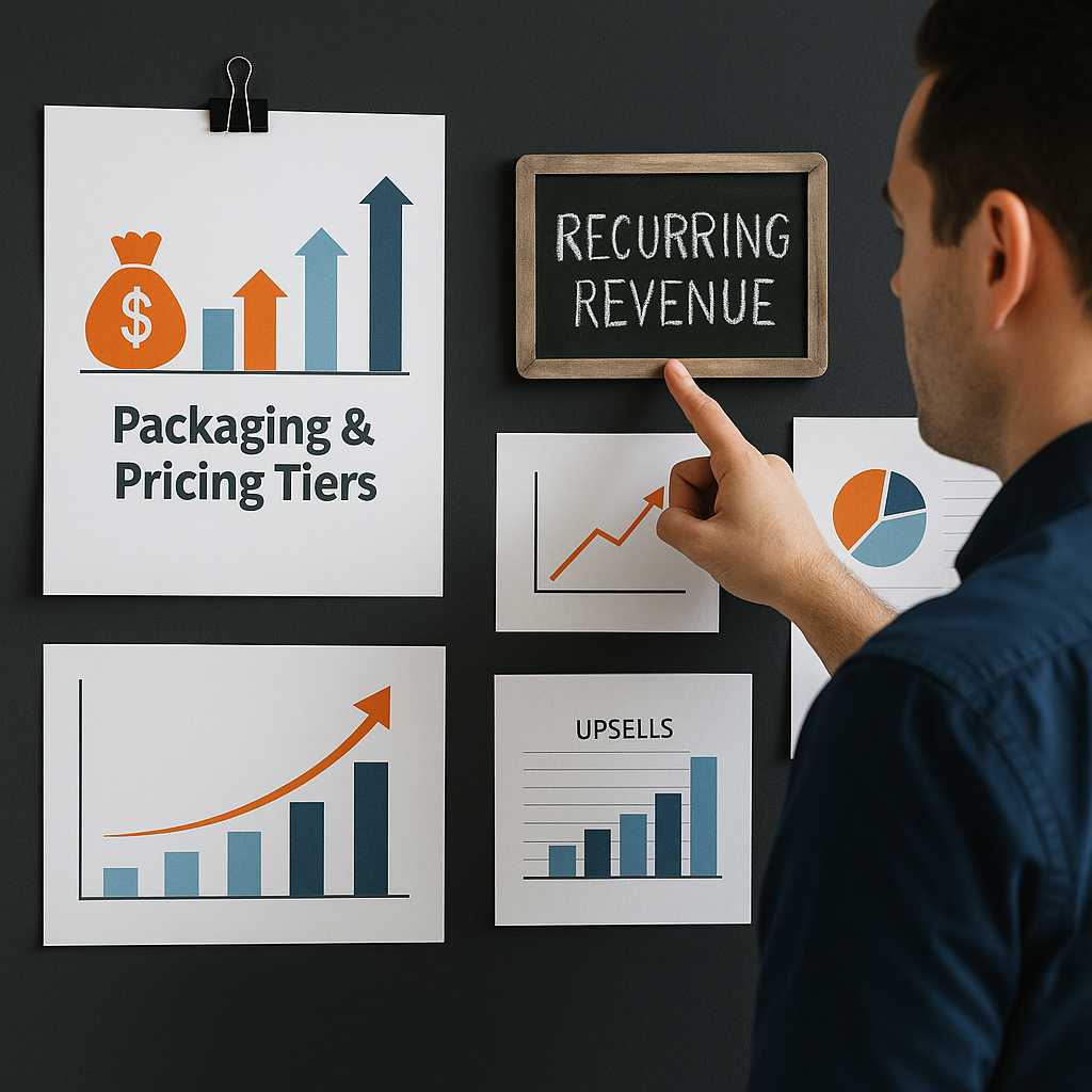 Revenue growth dashboard and pricing analysis