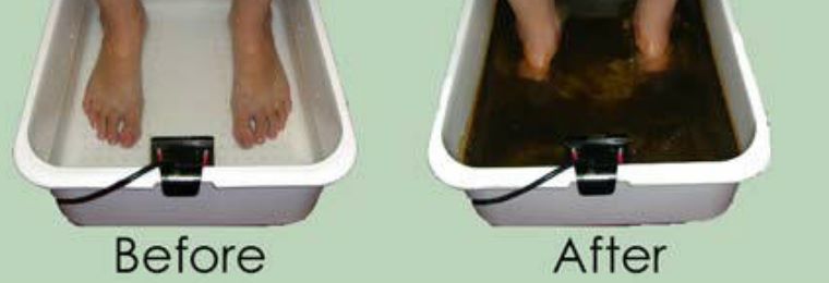 in progress foot soaks