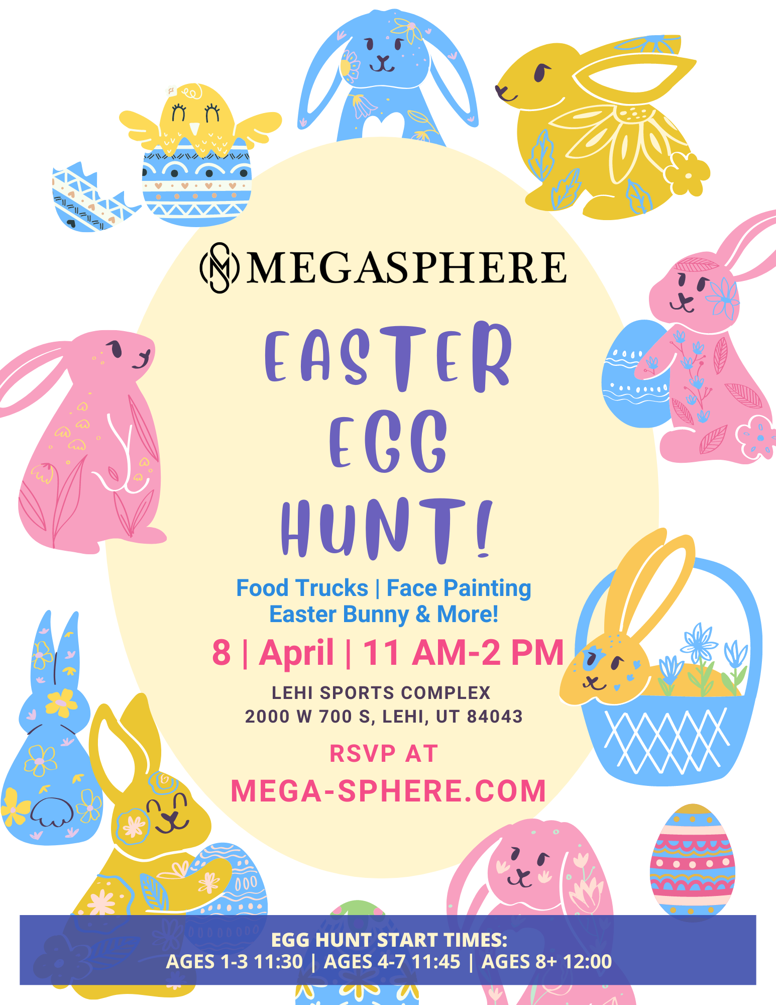 Easter egg hunt 2023 flyer