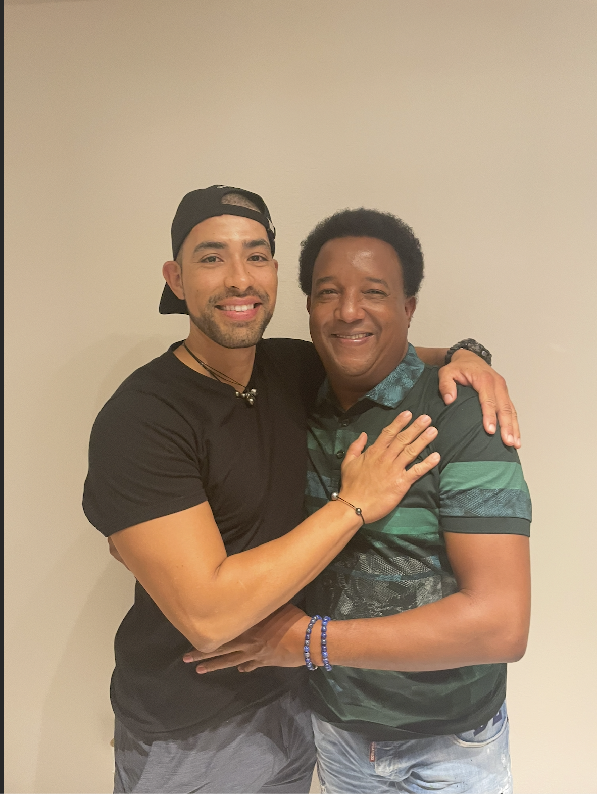 Julian con Pedro Martinez