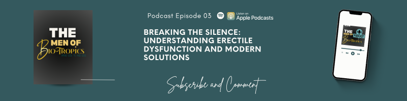 Podcast image Breaking the Silence: Understanding Erectile Dysfunction and Modern Solutions Podcast image Breaking the Silence: Understanding Erectile Dysfunction and Modern Solutions