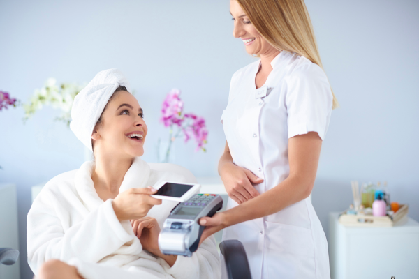 woman in med spa woman in med spa