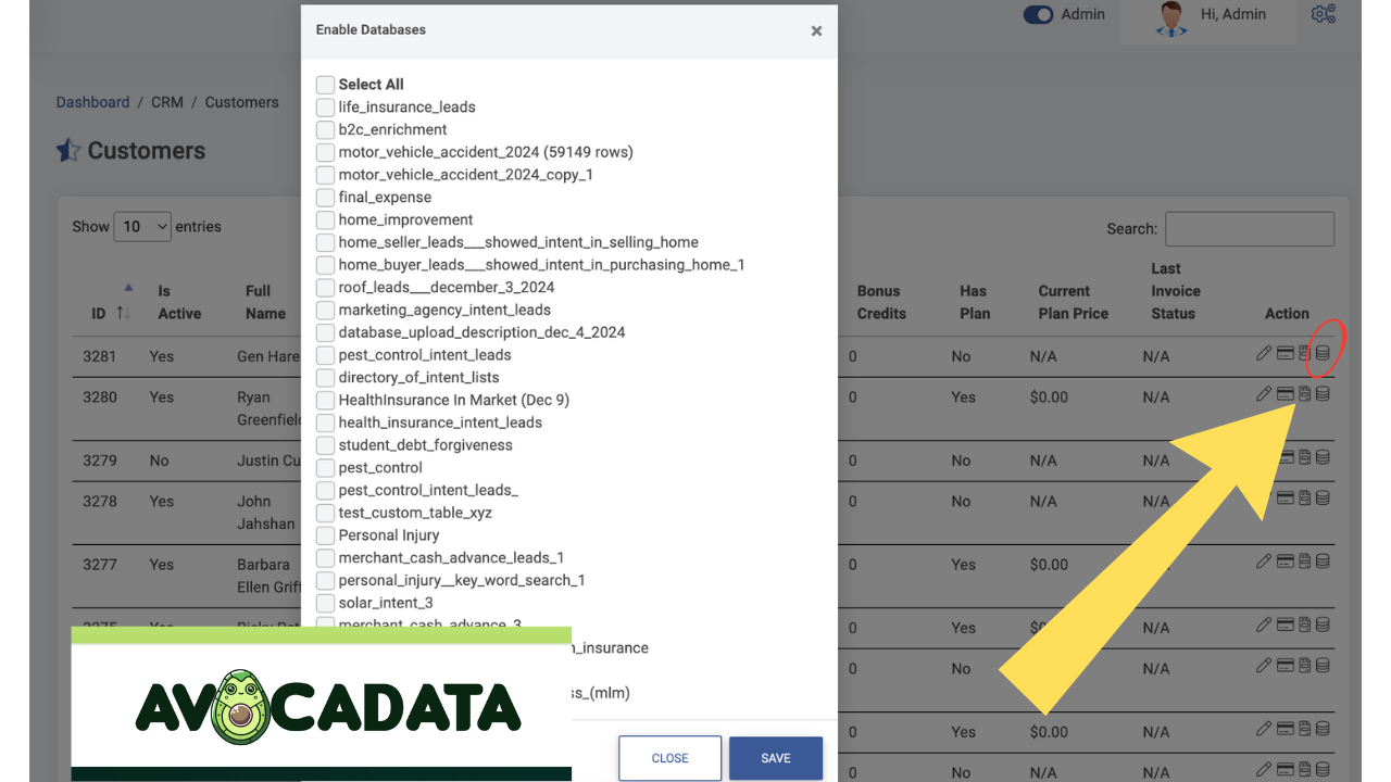 Assigning Database to User