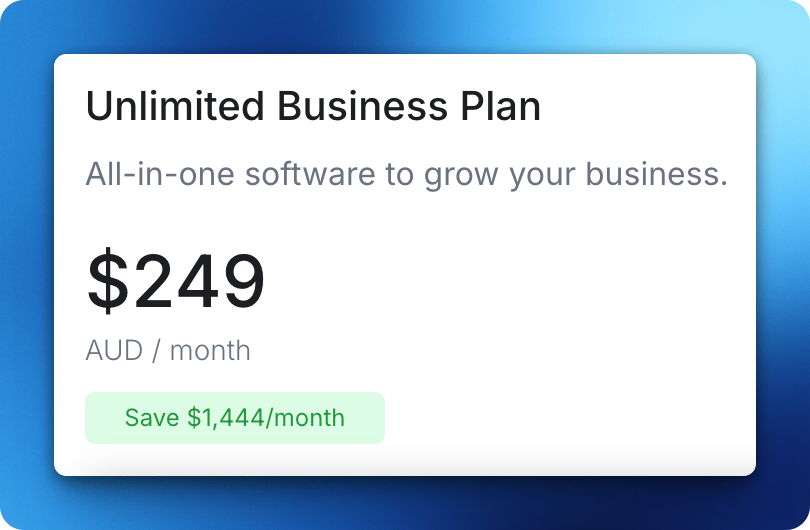DetailFlow Unlimited Business Plan pricing at $249 AUD per month, offering all-in-one software to grow your business with a savings of $1,444+ per month. DetailFlow Unlimited Business Plan pricing at $249 AUD per month, offering all-in-one software to grow your business with a savings of $1,444+ per month.