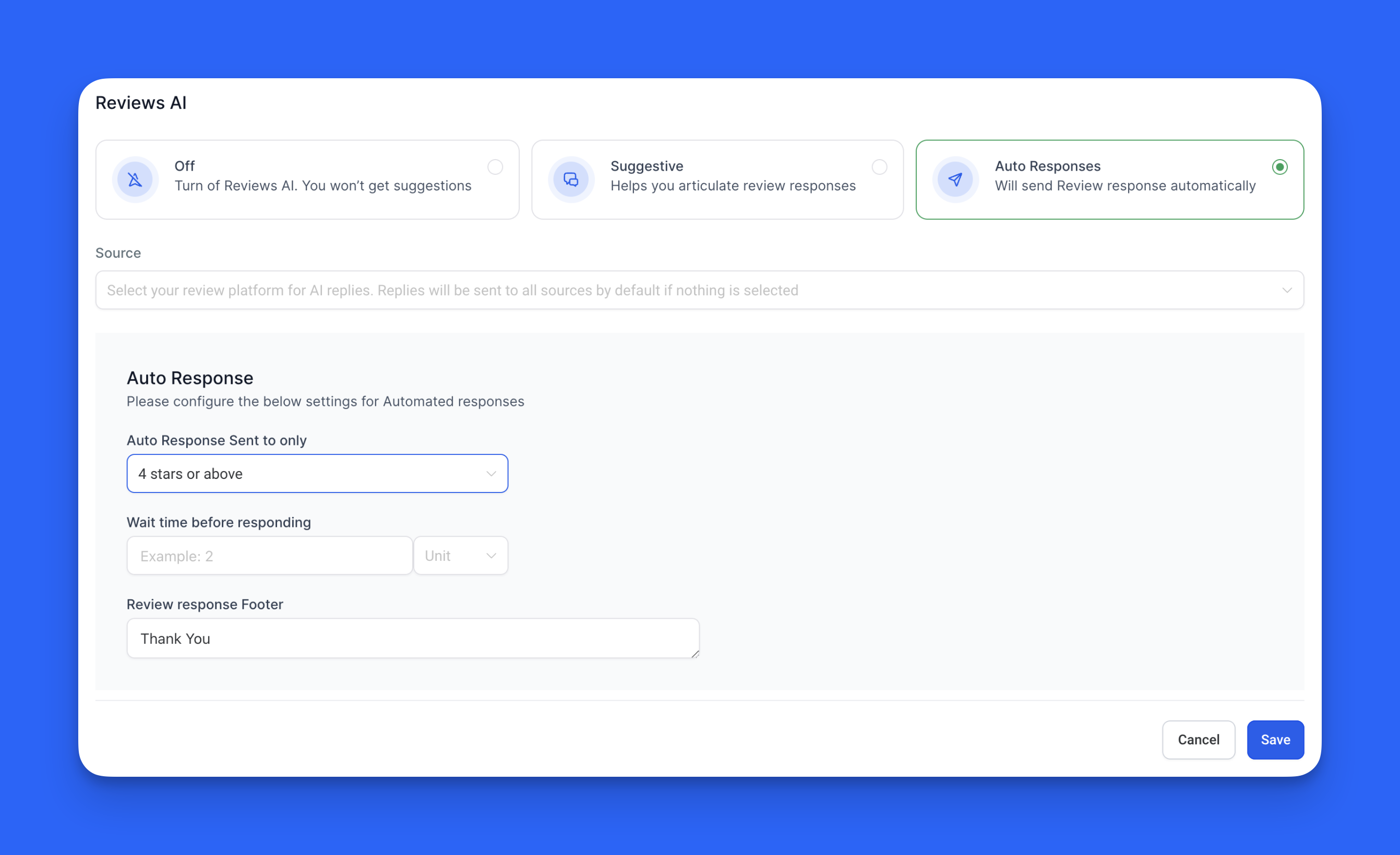 Example of a business responding to a Google review with a friendly message Example of a business responding to a Google review with a friendly message
