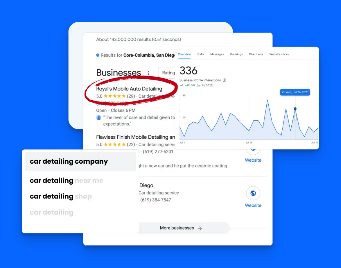 Google Search Rankings for Car Detailing - How More Google Reviews Improve Local SEO and Business Visibility Google Search Rankings for Car Detailing - How More Google Reviews Improve Local SEO and Business Visibility