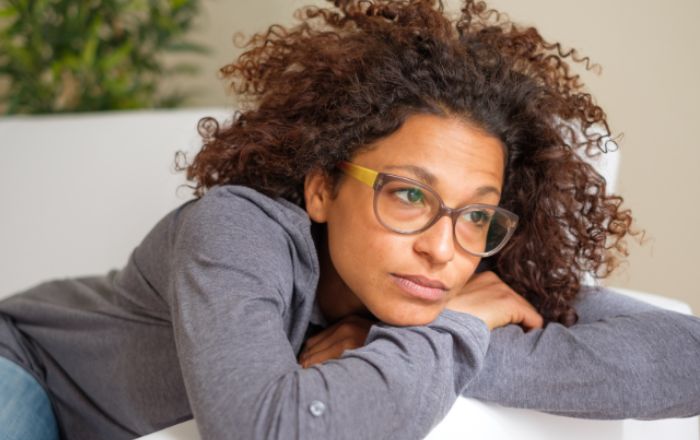 Woman sad