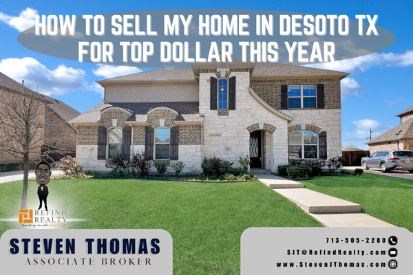 Front view of a well-maintained DeSoto, TX home with enhanced curb appeal, showcasing a freshly painted front door, updated landscaping, and inviting entryway. Front view of a well-maintained DeSoto, TX home with enhanced curb appeal, showcasing a freshly painted front door, updated landscaping, and inviting entryway.