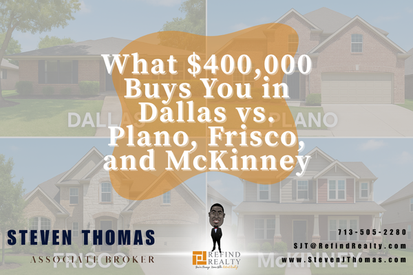 Side-by-side comparison of homes in Dallas, Plano, Frisco, and McKinney that reflect what a €351.43K budget can buy Side-by-side comparison of homes in Dallas, Plano, Frisco, and McKinney that reflect what a €351.43K budget can buy