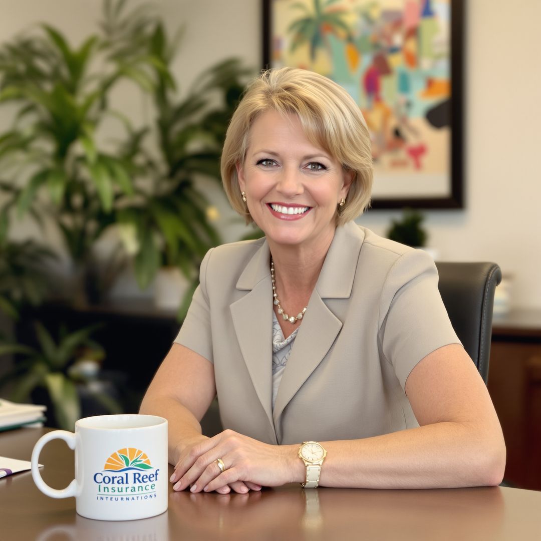 Friendly licensed health insurance advisor Susan from Coral Reef Insurance ready to help with open enrollment questions.