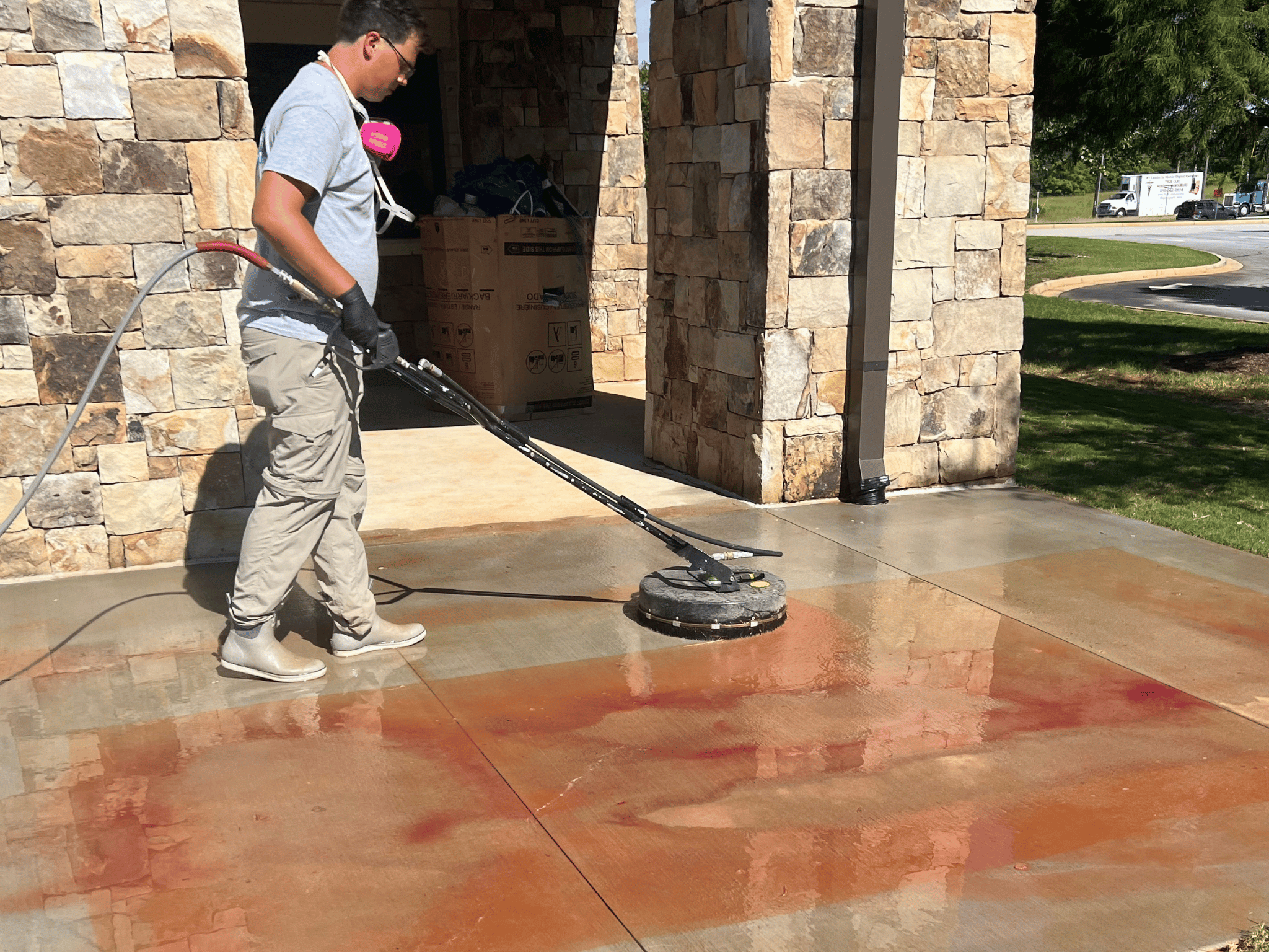 concrete cleaning