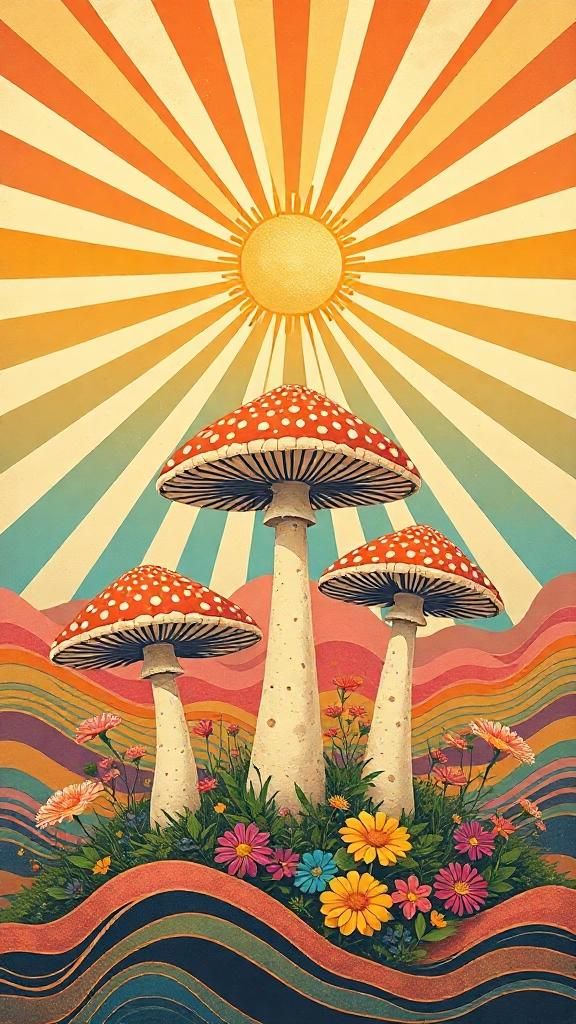 mushroom sunrise mushroom sunrise
