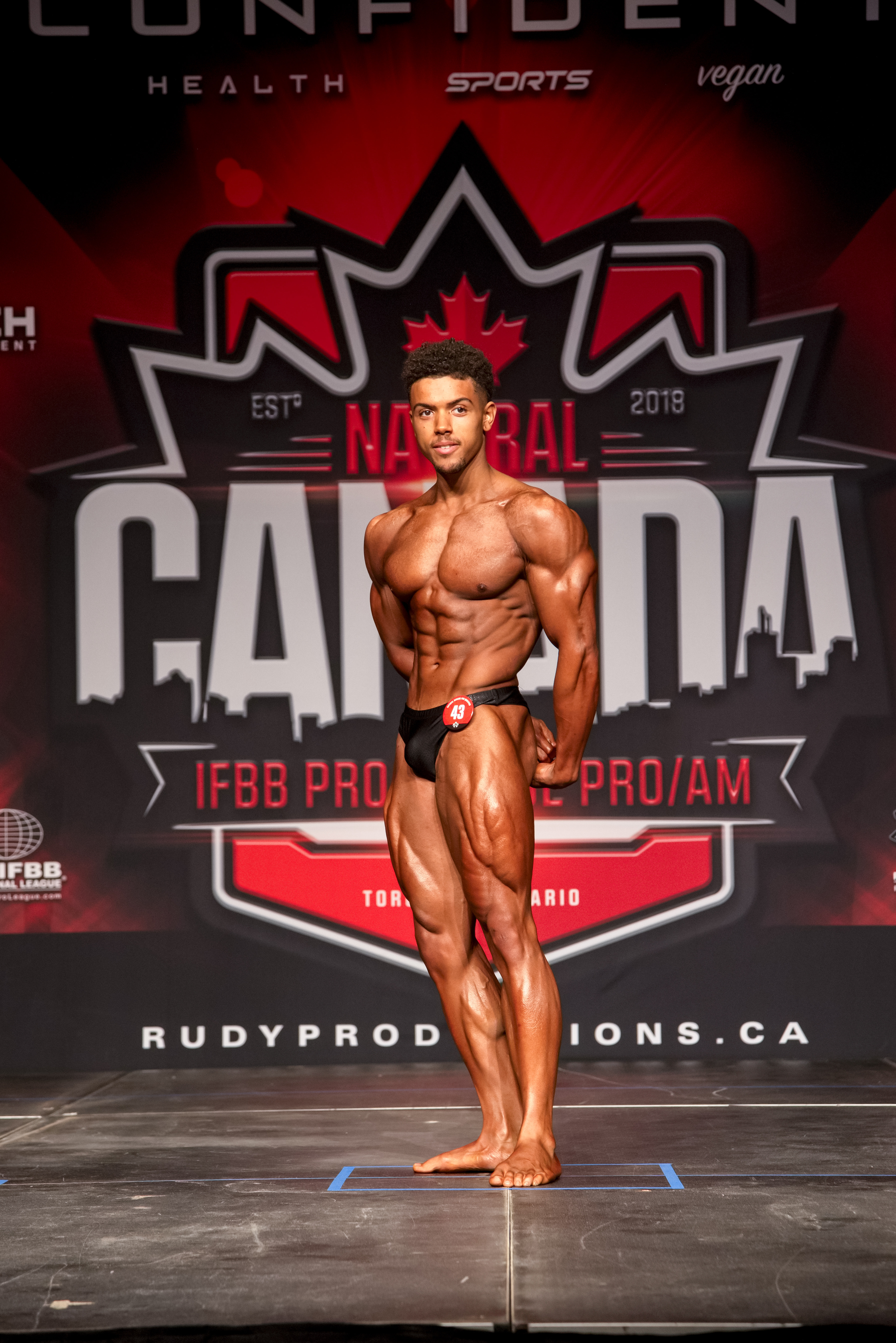 Farid training in the gym