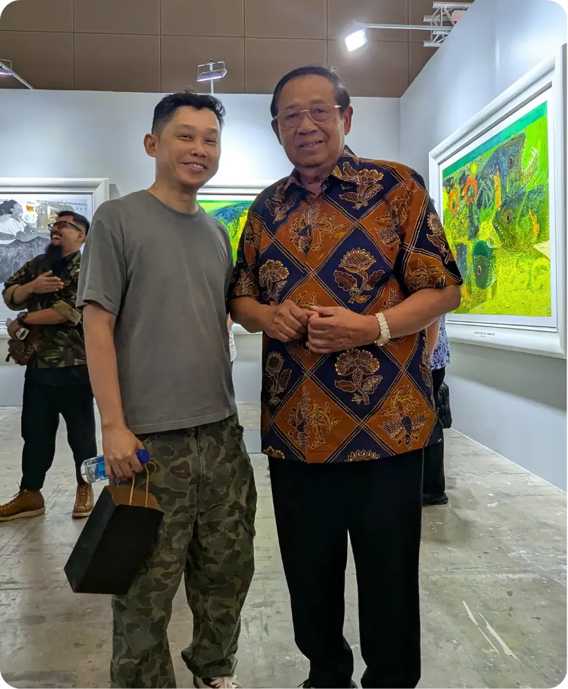 Siong Yoong with Susilo Bambang Yudhoyono