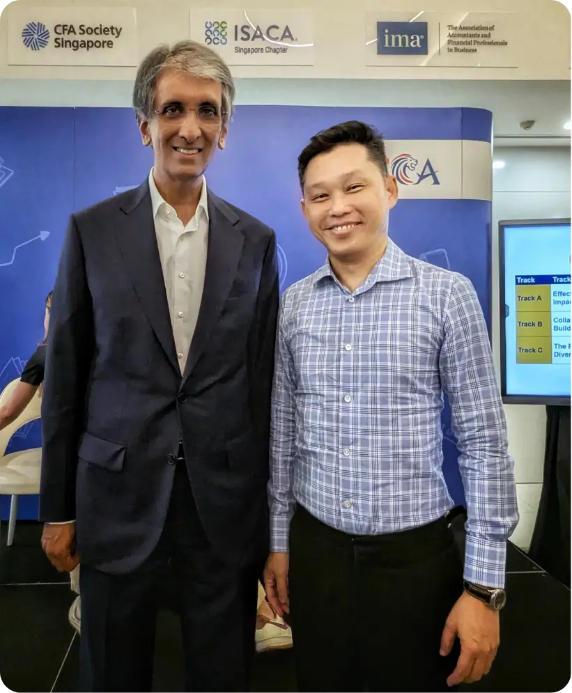 Siong Yoong with Dilhan Pillay Sandrasegara