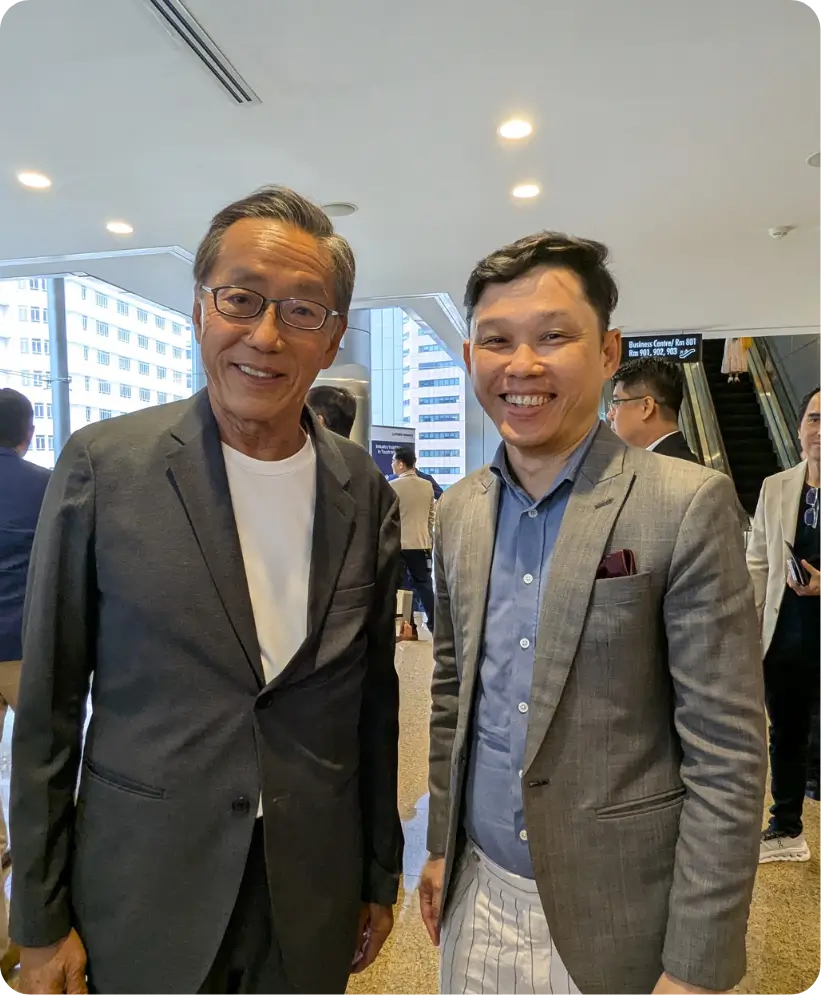 Siong Yoong with Ho Kwon Ping