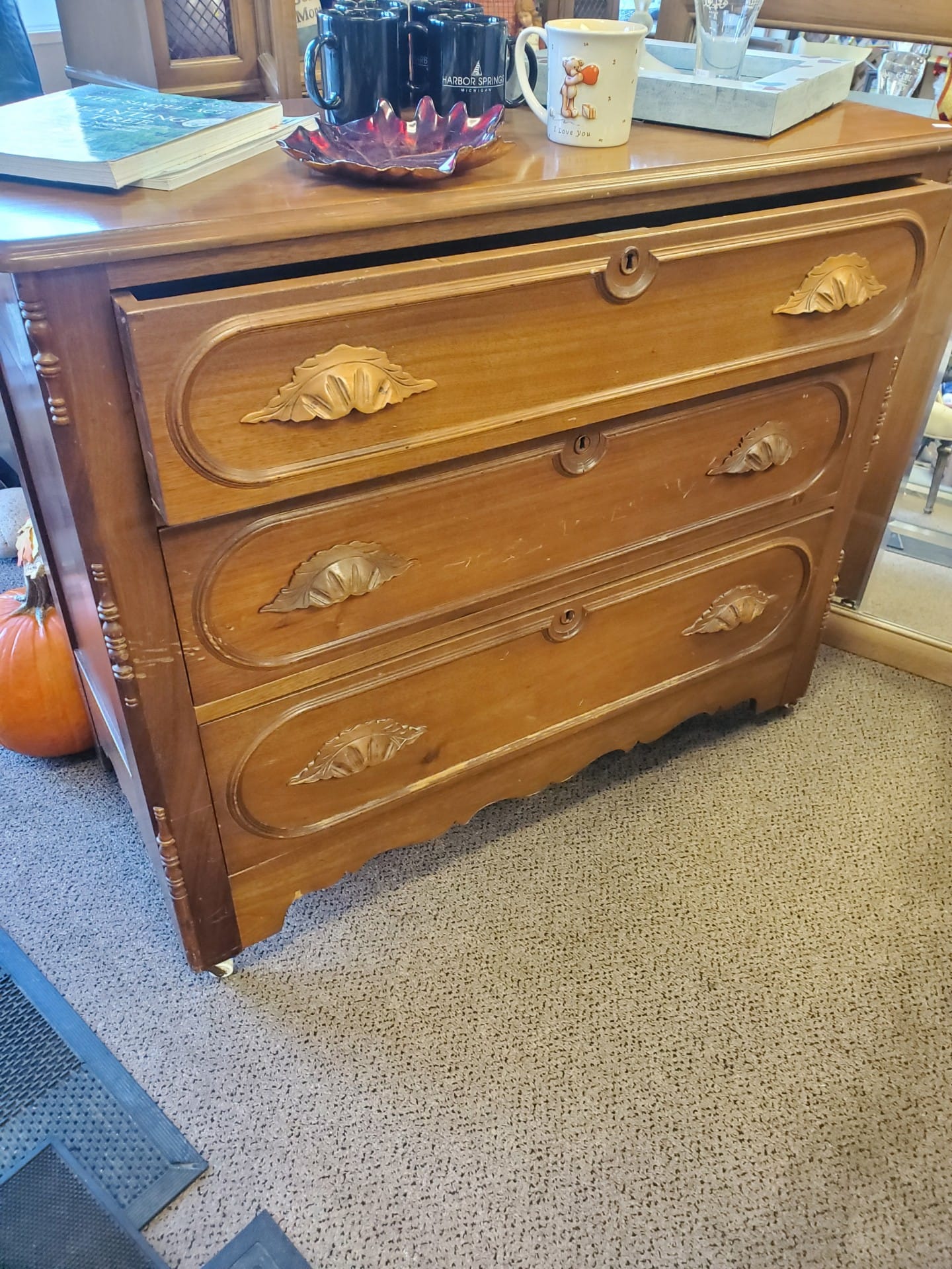 A dresser in good condition available for resale