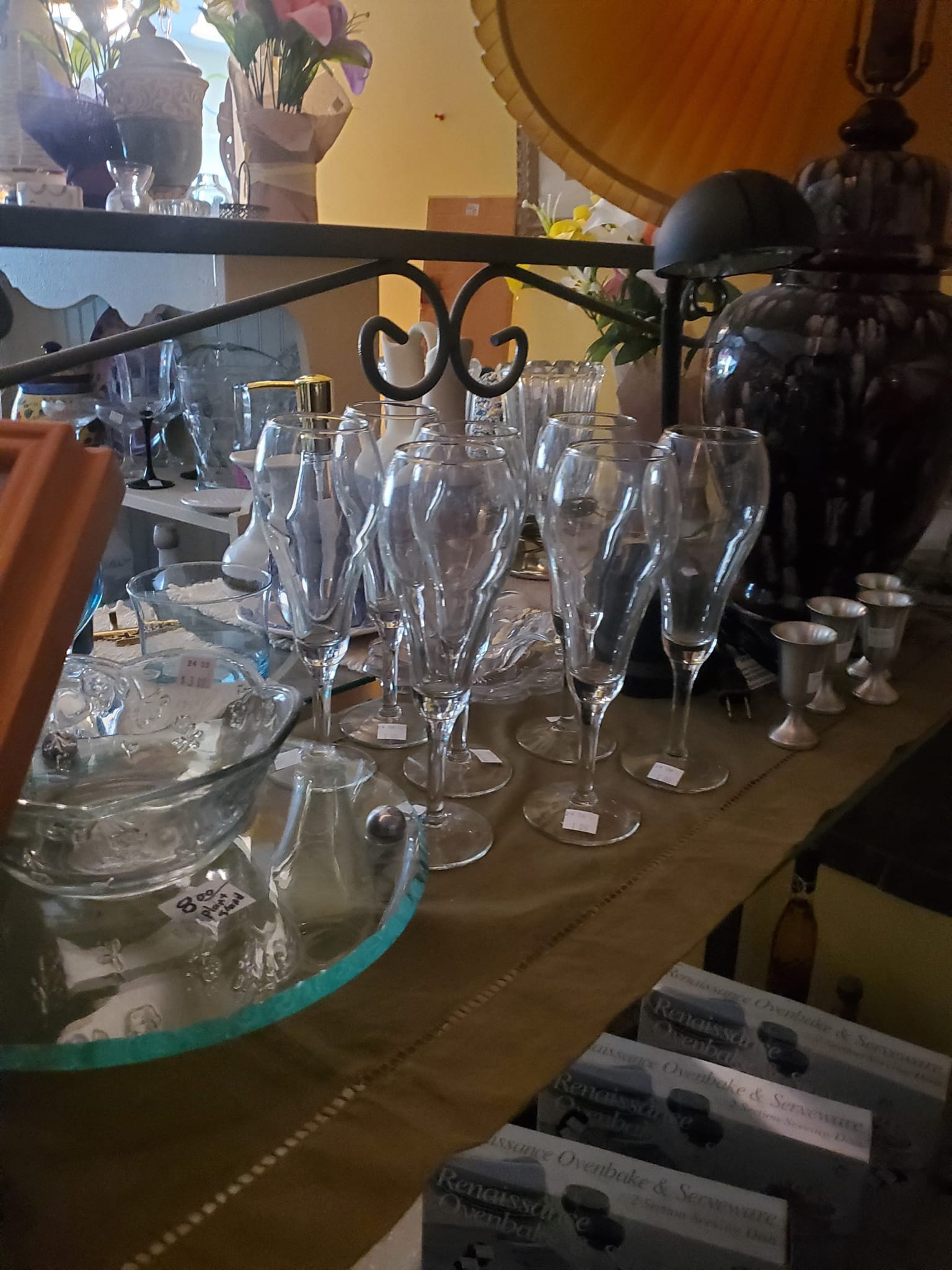 A set of glassware