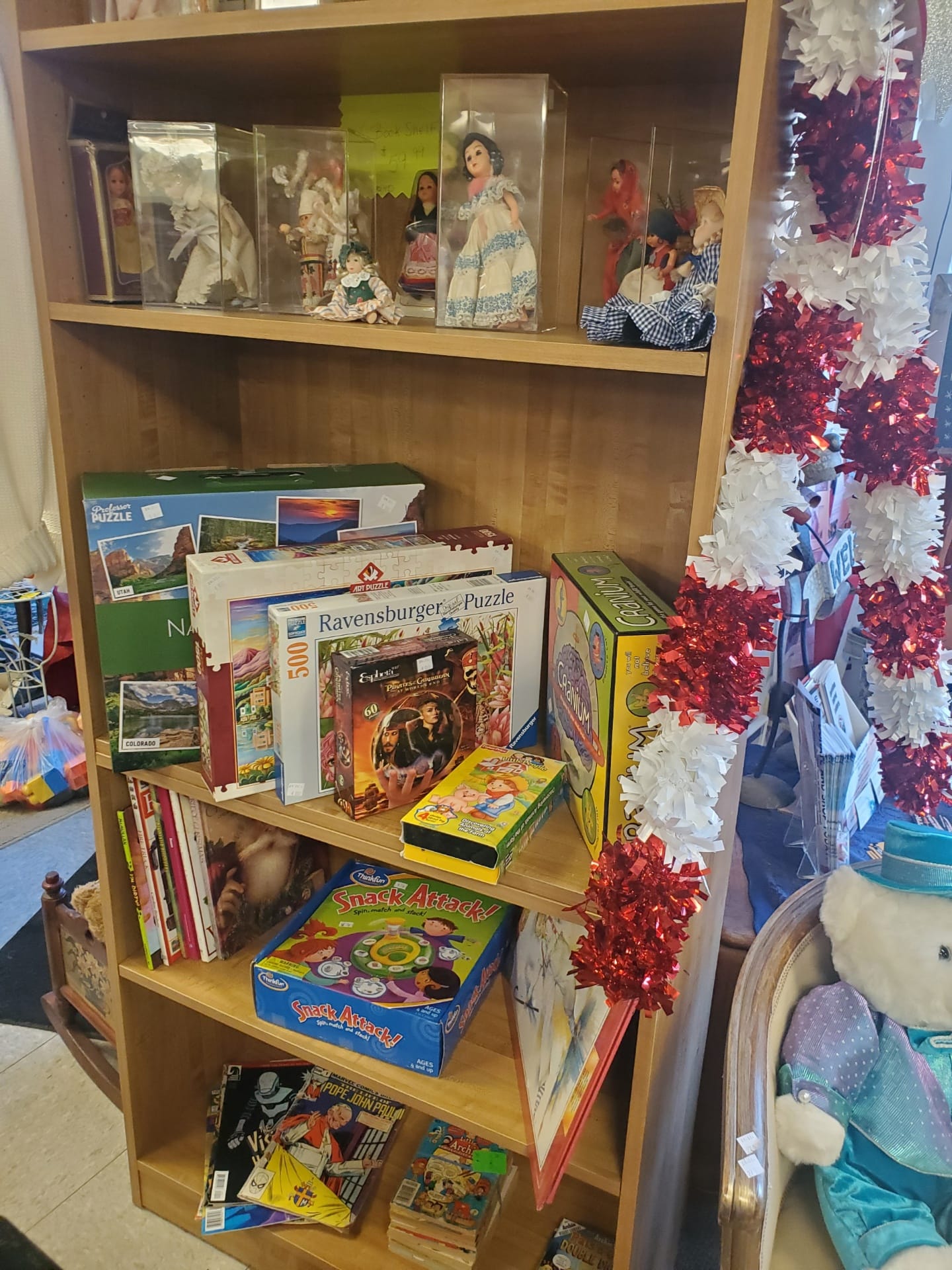 Puzzles and board games for resale