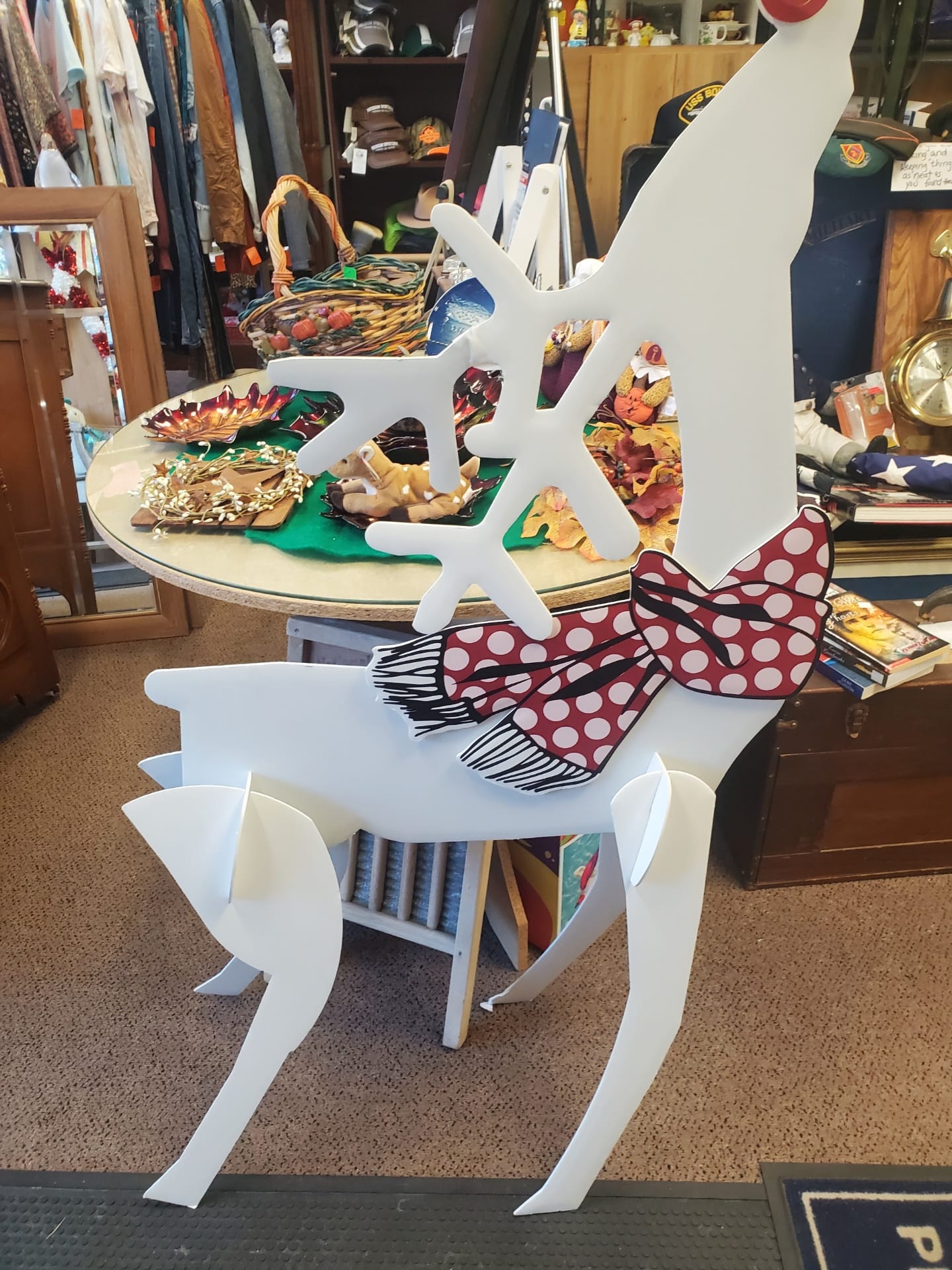 A reindeer statue for resale