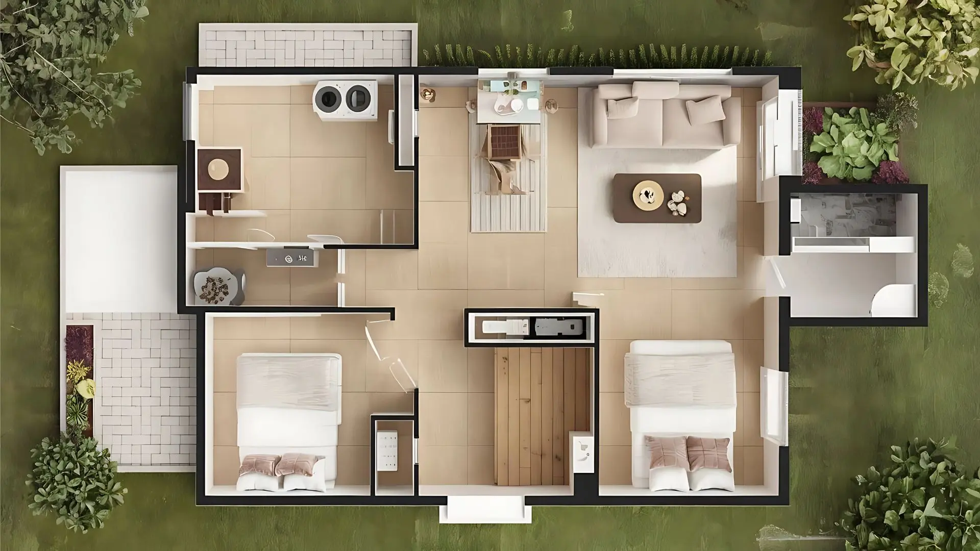 Detailed floorplan showing property layout