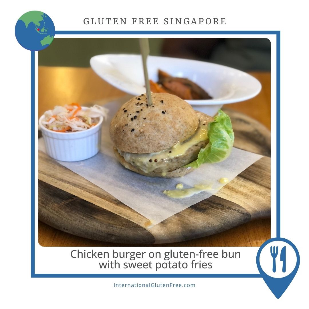 Living Cafe Gluten Free Chicken Burger Living Cafe Gluten Free Chicken Burger