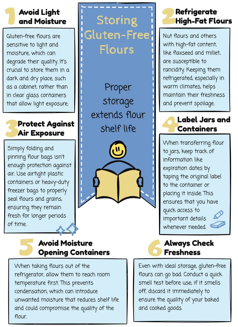 Gf flours infographic Gf flours infographic