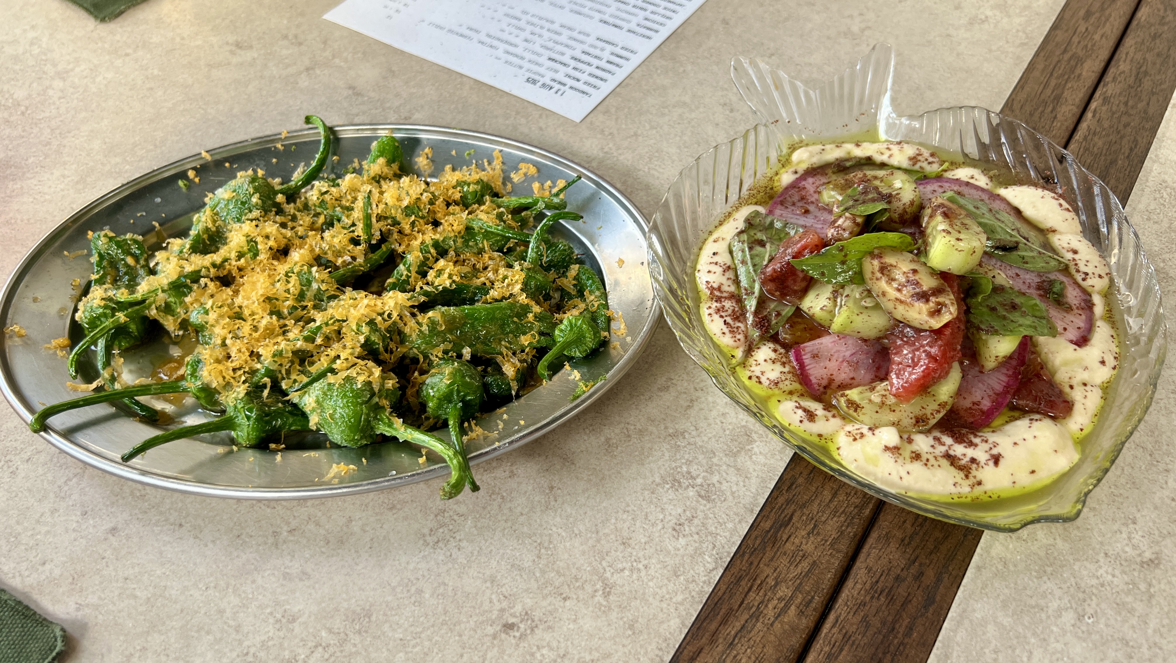 Magpie: Padron Peppers & Hummus Magpie: Padron Peppers & Hummus